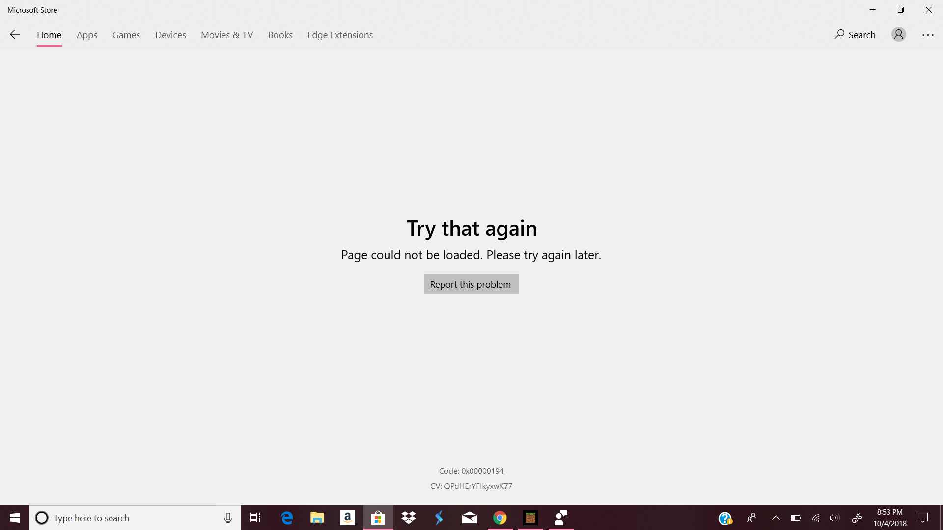 Error code 0x00000194? - Microsoft Q&A