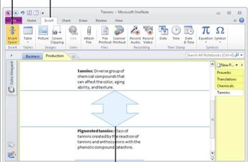 How do I insert an image into OneNote without it pushing everything ...