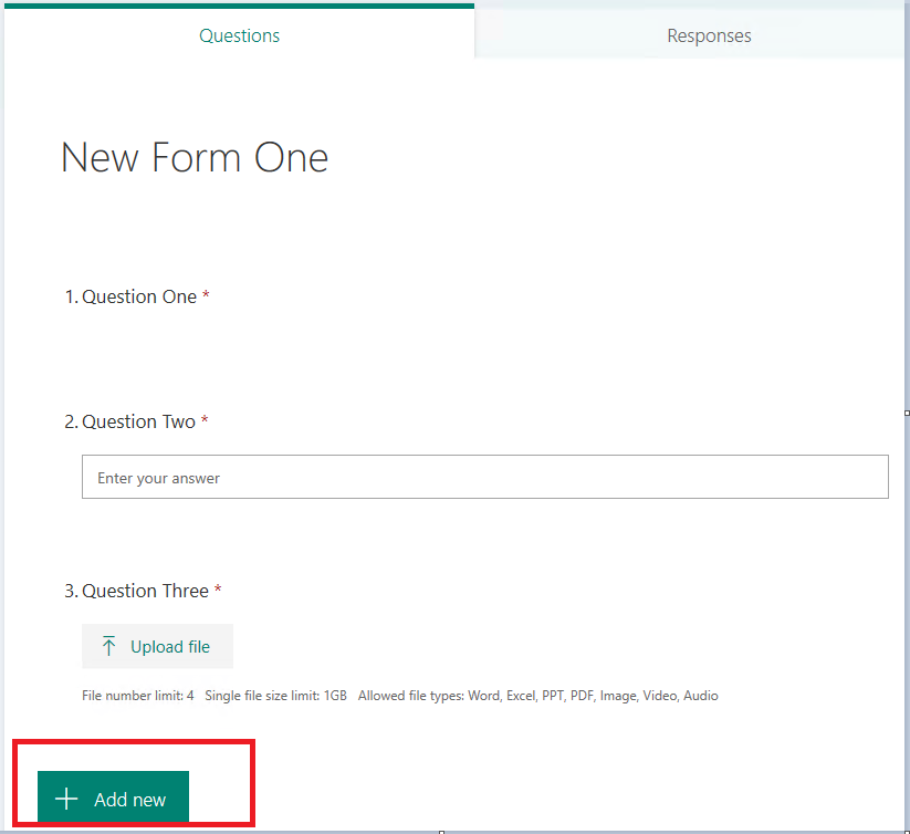 Sharepoint - I need to create a list of questions with the ability for ...