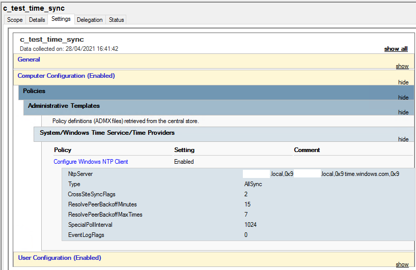 NTP for domain machines which are out of domain network