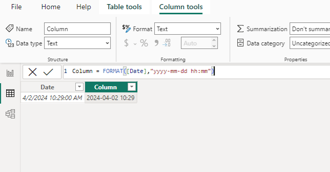 Power BI datetime format - Microsoft Q&A