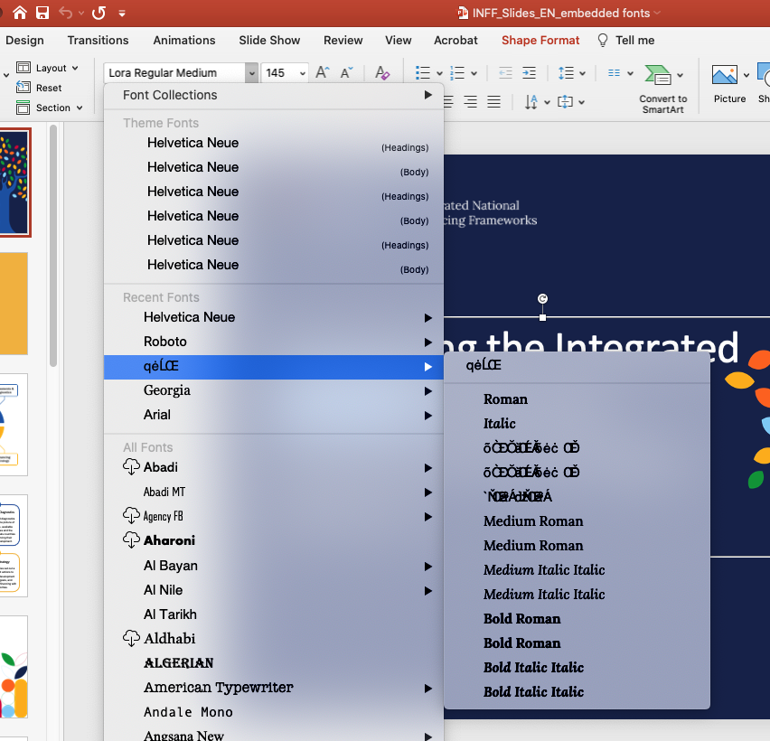 Powerpoint font malfunction - Microsoft Q&A
