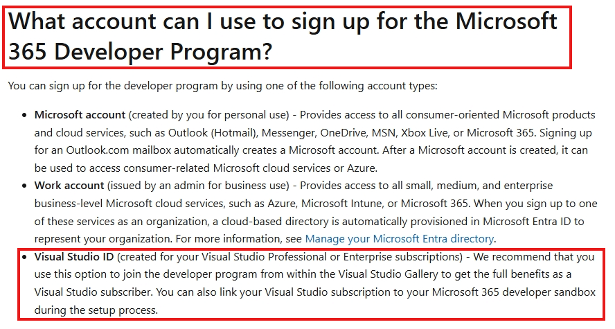Can I get a Microsoft 365 Developer Program sandbox subscription with ...