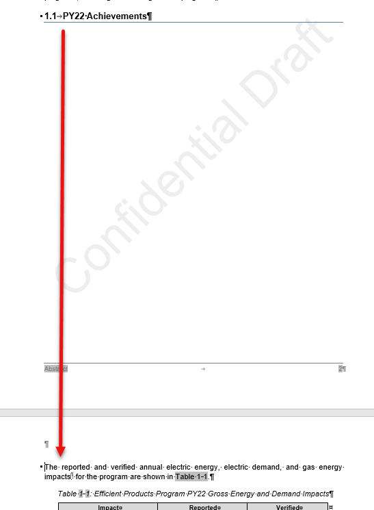 How to fix line of text containing a footnote being pushed to next page ...