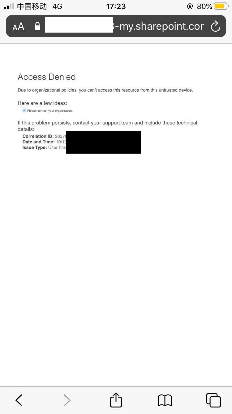 SharePoint Unmanaged Devices 