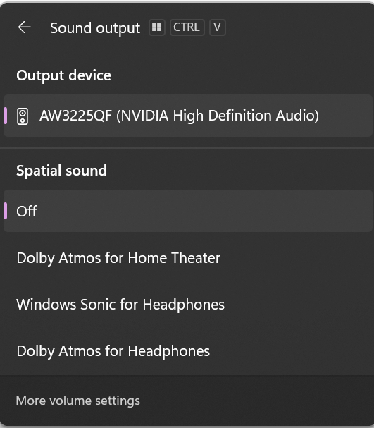 Windows 11 Sound Settings - no sound from Dolby video file - Microsoft Q&A