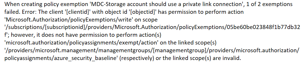 How to add exemption for Azure's Microsoft Defender Cloud alerts as ...