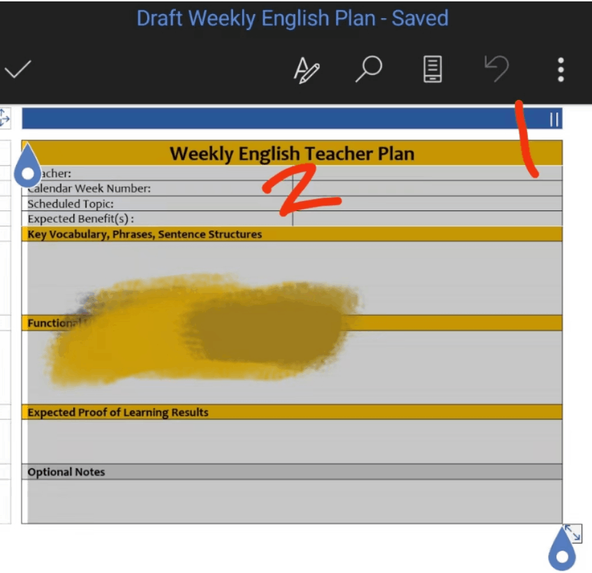 Android Office: Cannot Adjust Table Width in Column with A Header Above ...