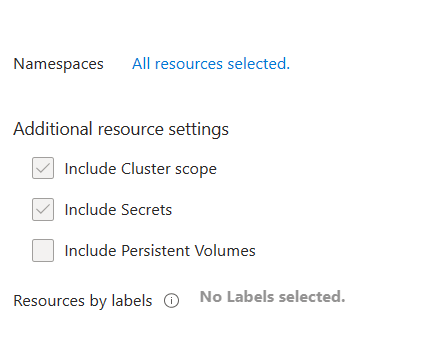 How to change the backup instance configuration for aks to include PV ...