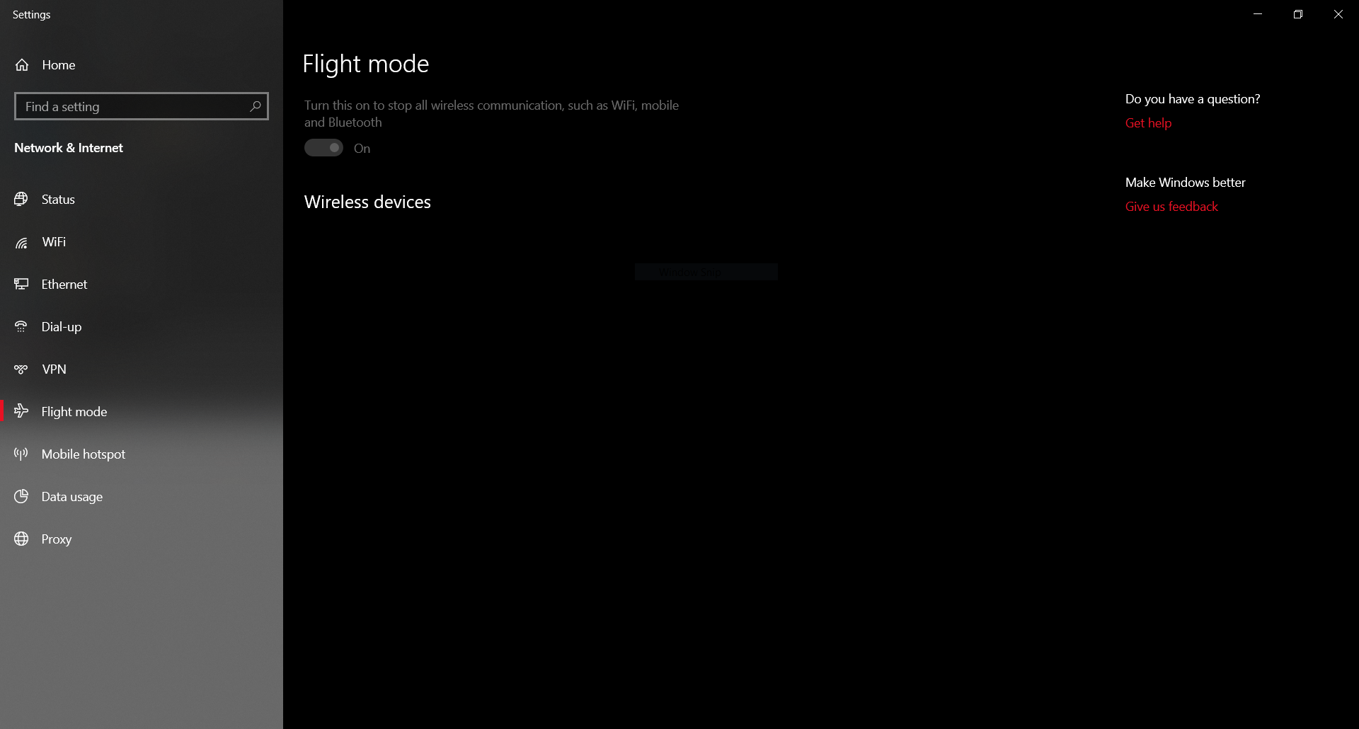 Flight mode is grayed out: Cannot be toggled on or off - Microsoft Q&A