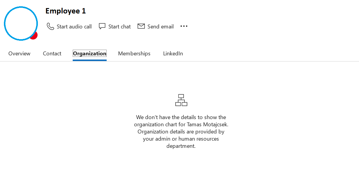 Instruction on how to set up Organization chart and users' overview ...