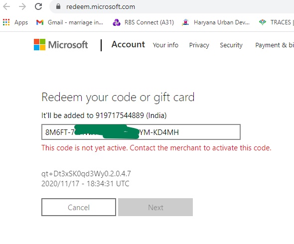 Key Activation Issue - Microsoft Q&A