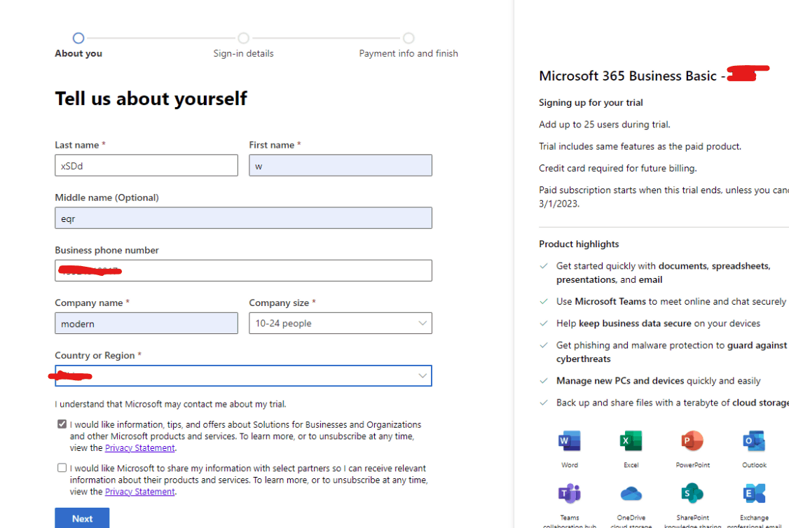 How i can create a new business outlook mail - Microsoft Q&A