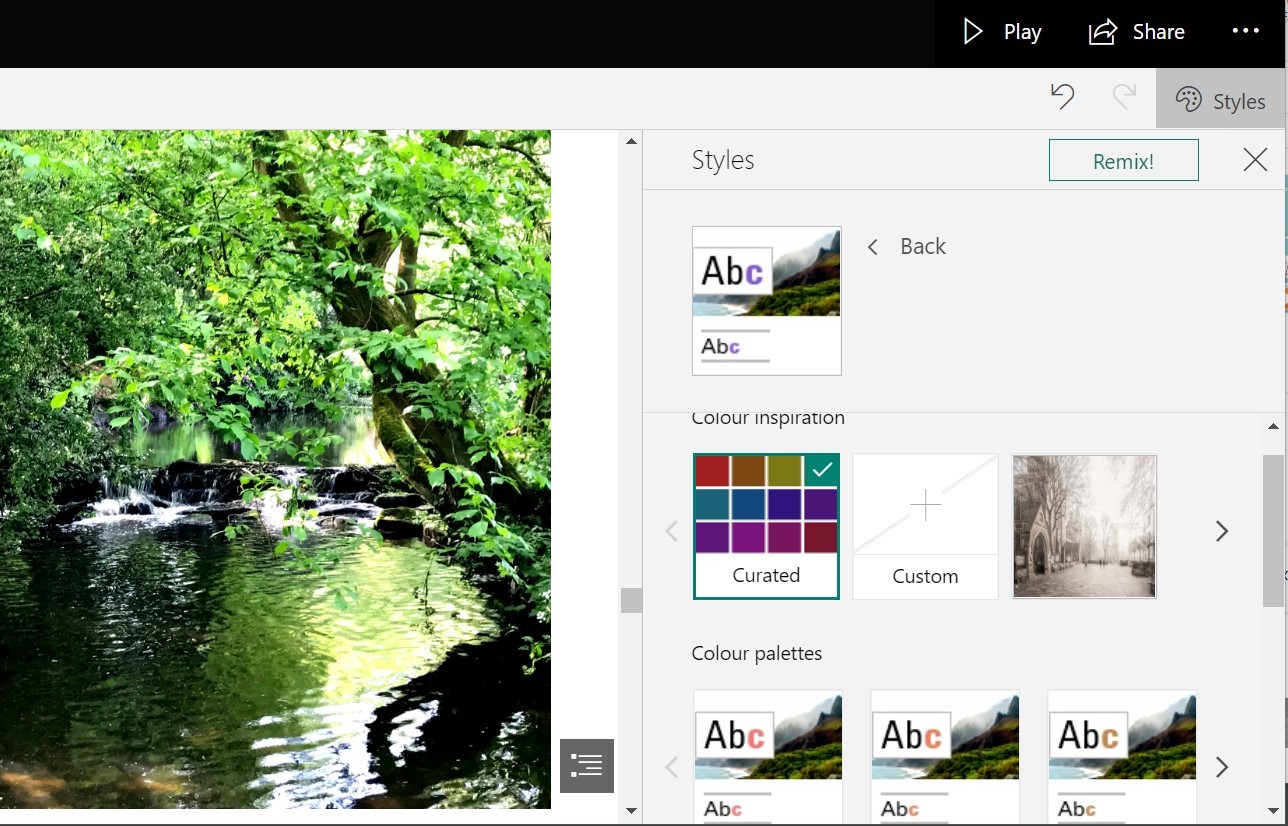 Sway - reducing over-saturation of colour photos and graphics in a ...