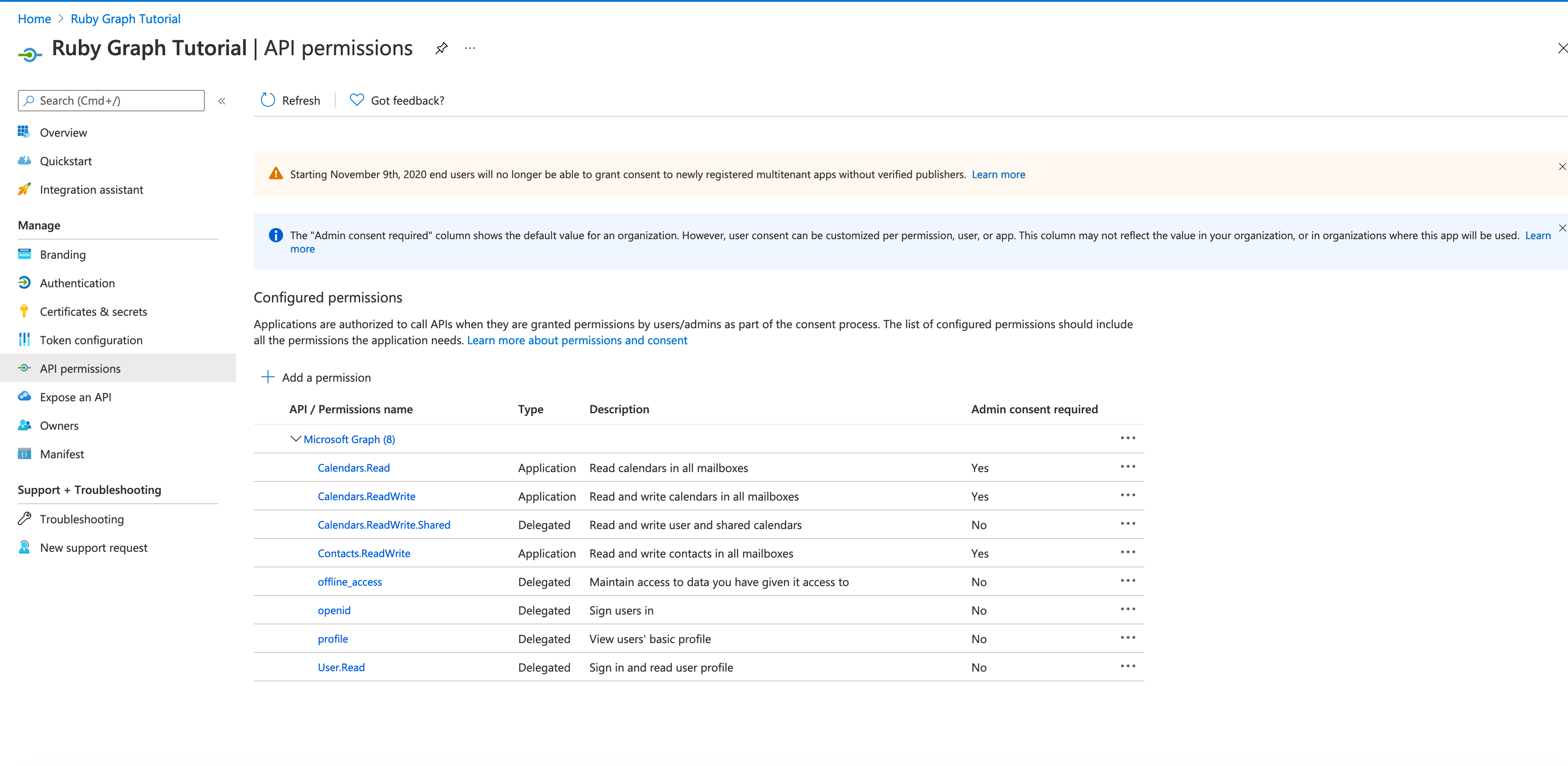 Unable to subscribe using graph api for events - Microsoft Q&A