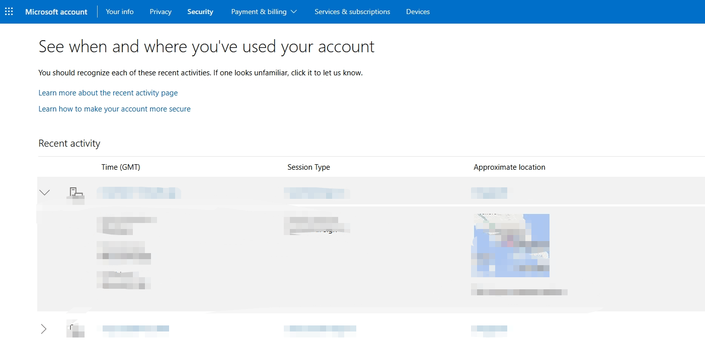 Successful attempt to log in that was 