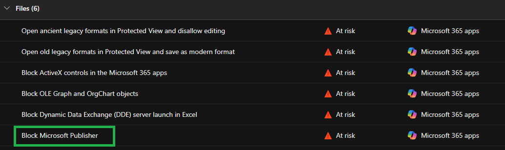 publisher could not start because of a security policy set by your ...