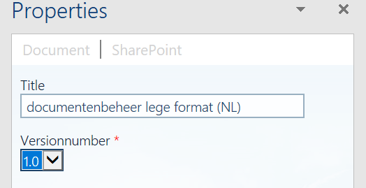 When adding in a version label to a document, the label does not refer ...