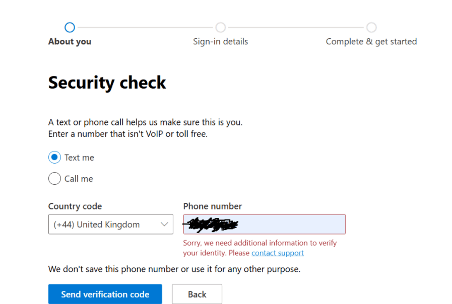Unable to activate Microsoft 365 business account due to verification ...