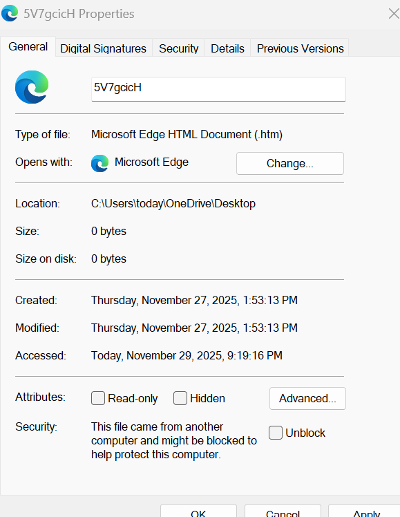 Fake email properties