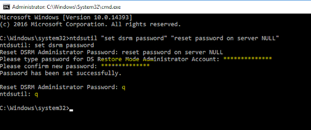 Restarting Windows 2016 in DSRM mode - Microsoft Q&A