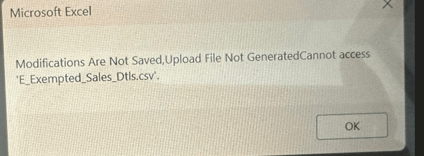 Upload file not generated on Macros enable excel - Microsoft Q&A
