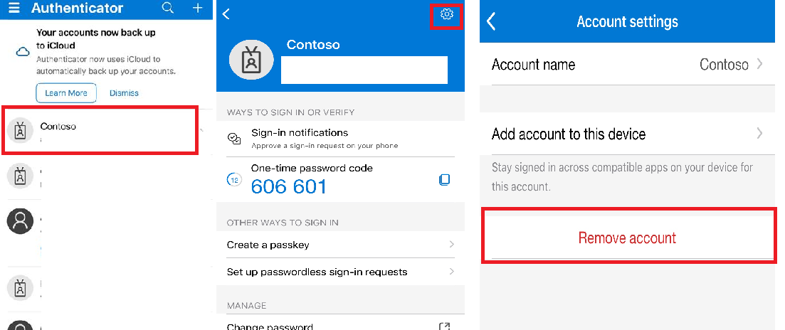 How to remove an account from authenticator app - Microsoft Q&A