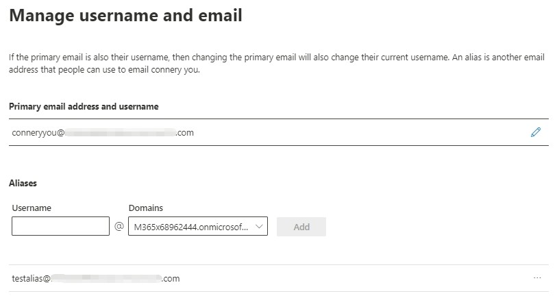 Unable to Add a User as Alias after Removing it from Active Users ...