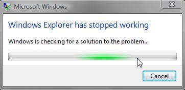 Windows Explorer is constantly crashing, over and over and over ...