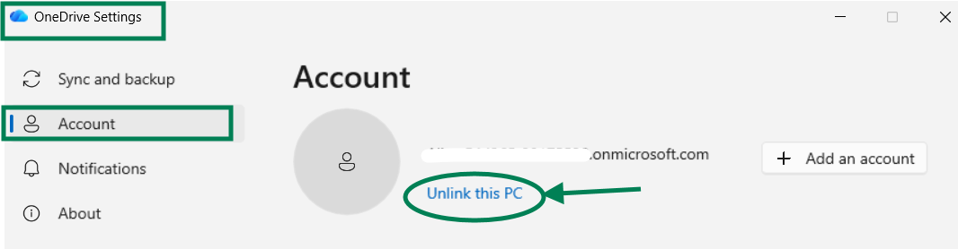 How to clear the previous email address when adding OneDrive account ...