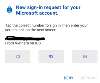 MFA Prompt - MS Account