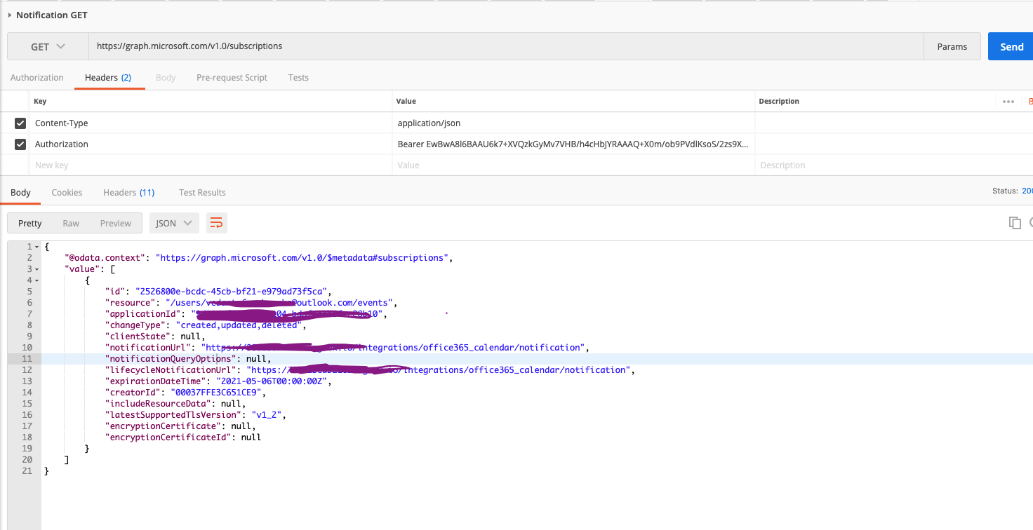 Microsoft Graph 'unable' sends a special lifecycle notification ...