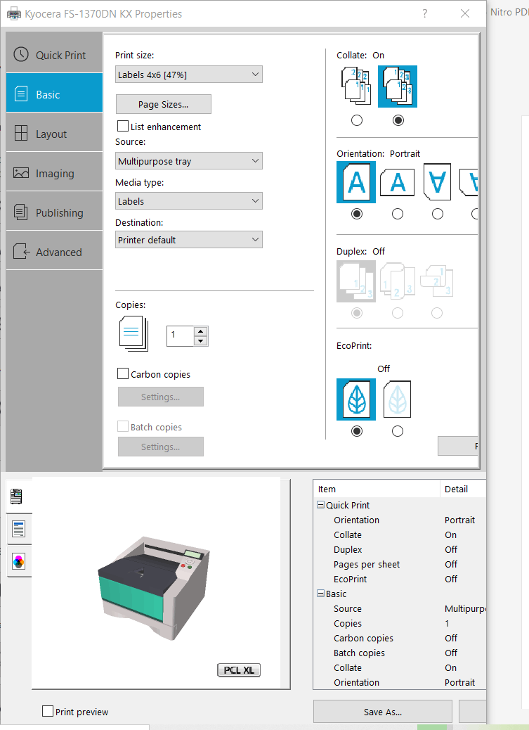 Printer Preferences is cut off at all resolutions and scaling