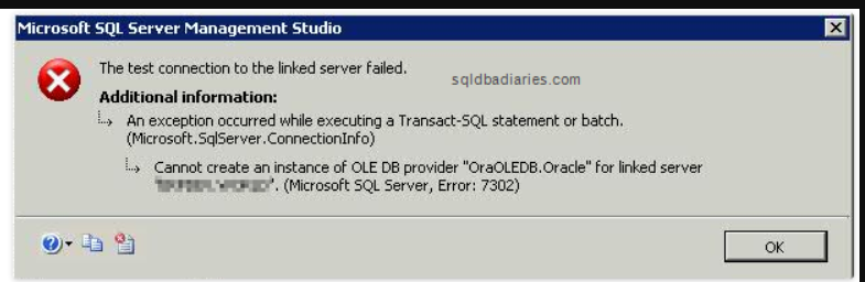 linked-server-connectivity-error-sql-server-to-oracle-microsoft-q-a