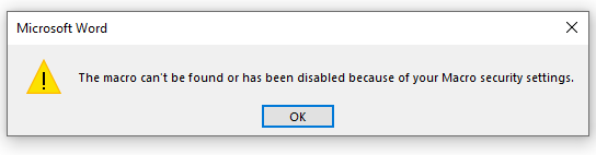 Blocked Macros in Word - Microsoft Q&A