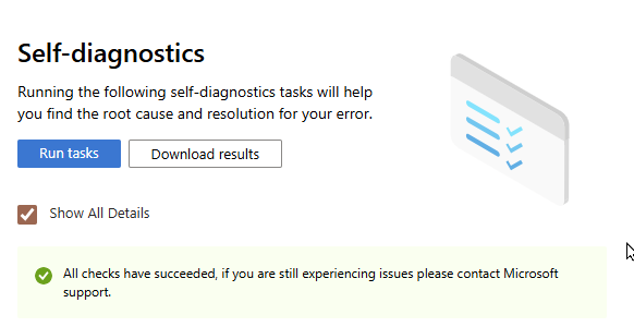 Self-diagnotics