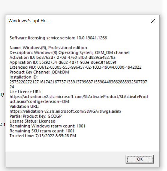 Activate Windows watermark after installing Windows 10 pro off of a ...