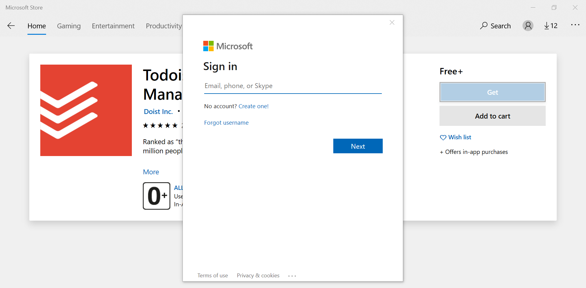 Sign in into windows store with corporate email - Microsoft Q&A