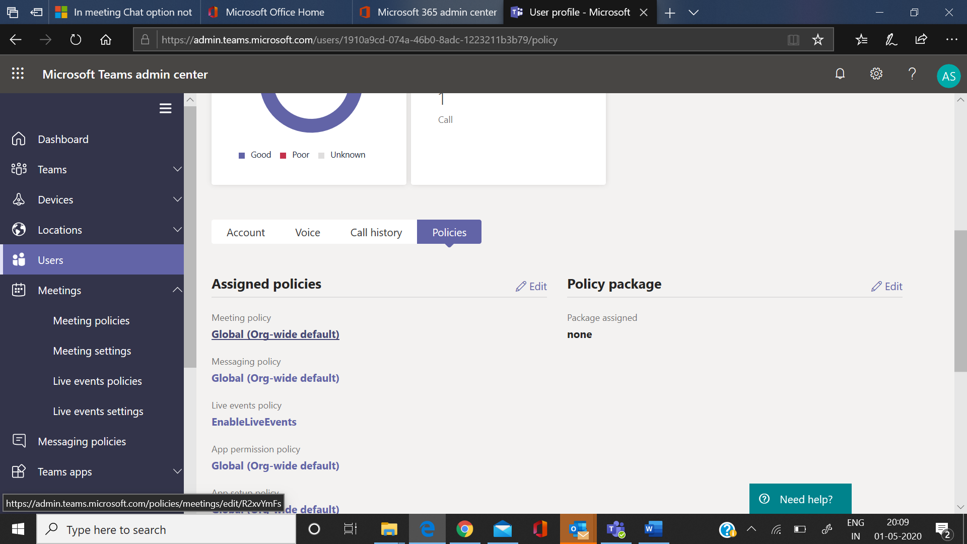 In meeting Chat option not available - Microsoft Q&A