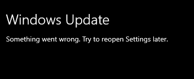 Windows Update Error - Microsoft Q&A