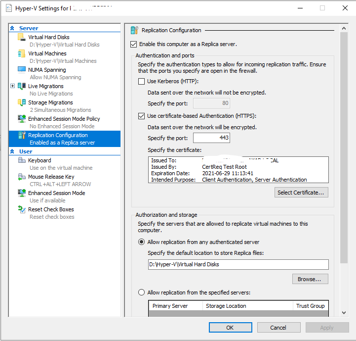 Hyper-V Reverse Replication problem - Microsoft Q&A