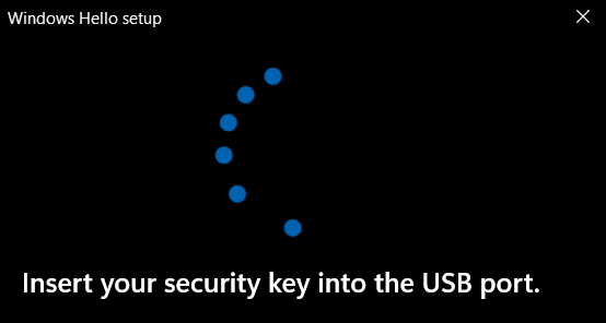 Asked for USB security key which has never been set up - Microsoft Q&A