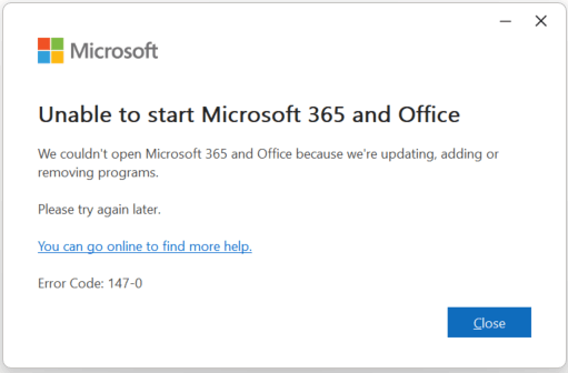 I'm not able to open any office 365 files on my windows 11 - Microsoft Q&A