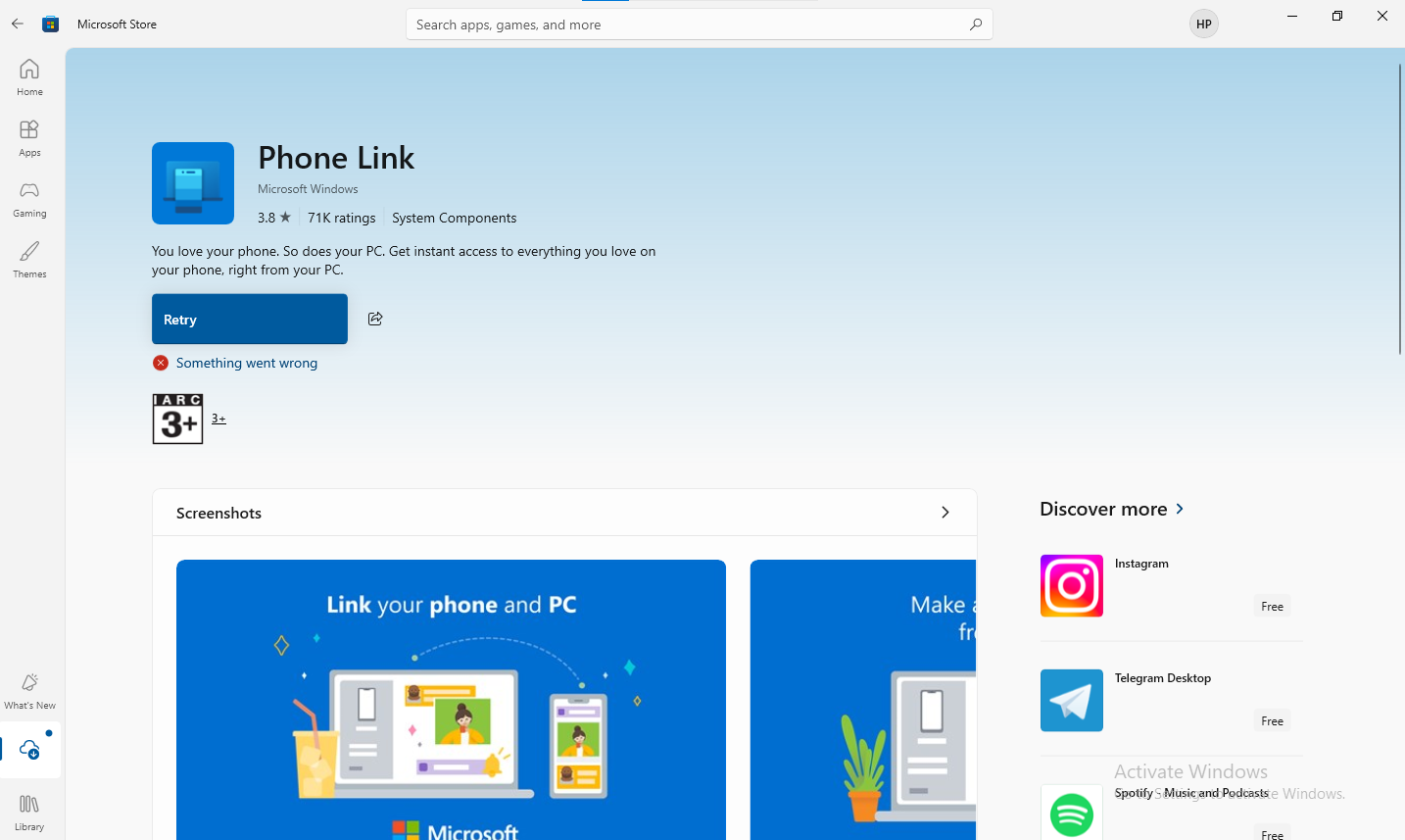 Phone Link app unable to install from microsoft store - Microsoft Q&A