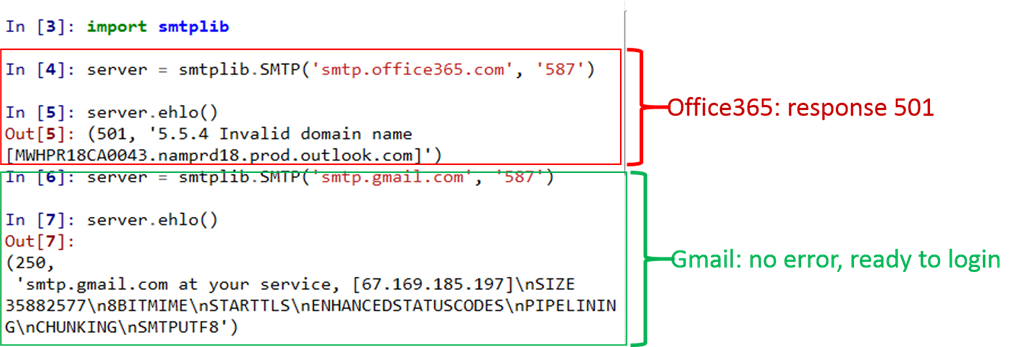 SMTP response question - Microsoft Q&A