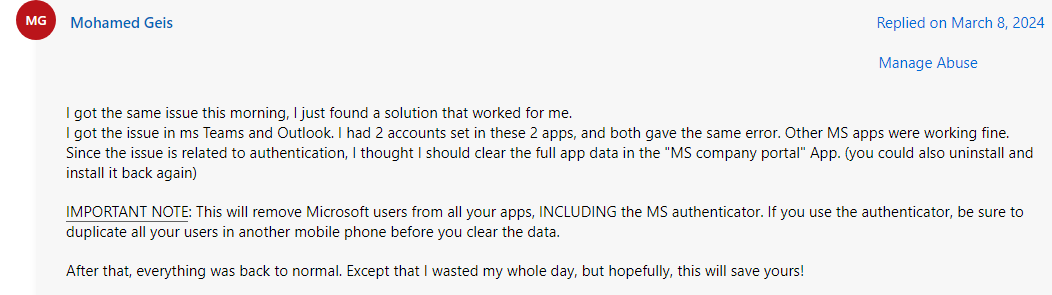 I tried to log in to Microsoft using my 10th gen iPad device using my ...