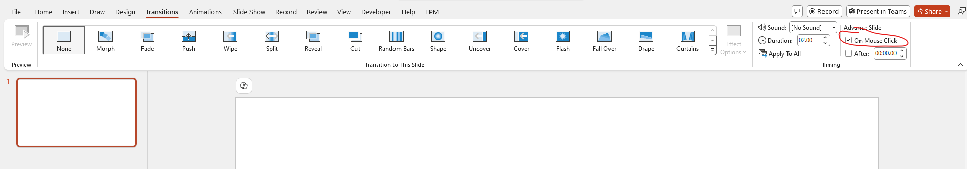 My PowerPoint presentation plays automatically even with the Slide Show ...