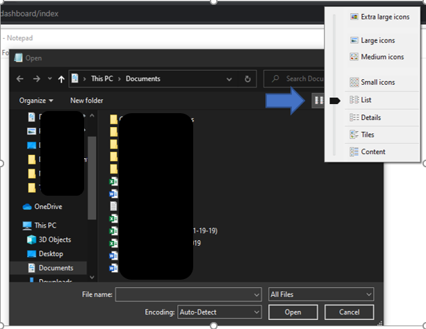 Notepad open files goes to pictures - Microsoft Q&A