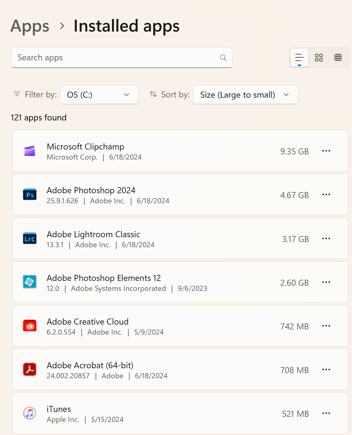 Windows System Storage incorrectly includes apps installed on external ...