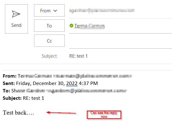 When a User replies to an email, their reply is blank in the reply ...